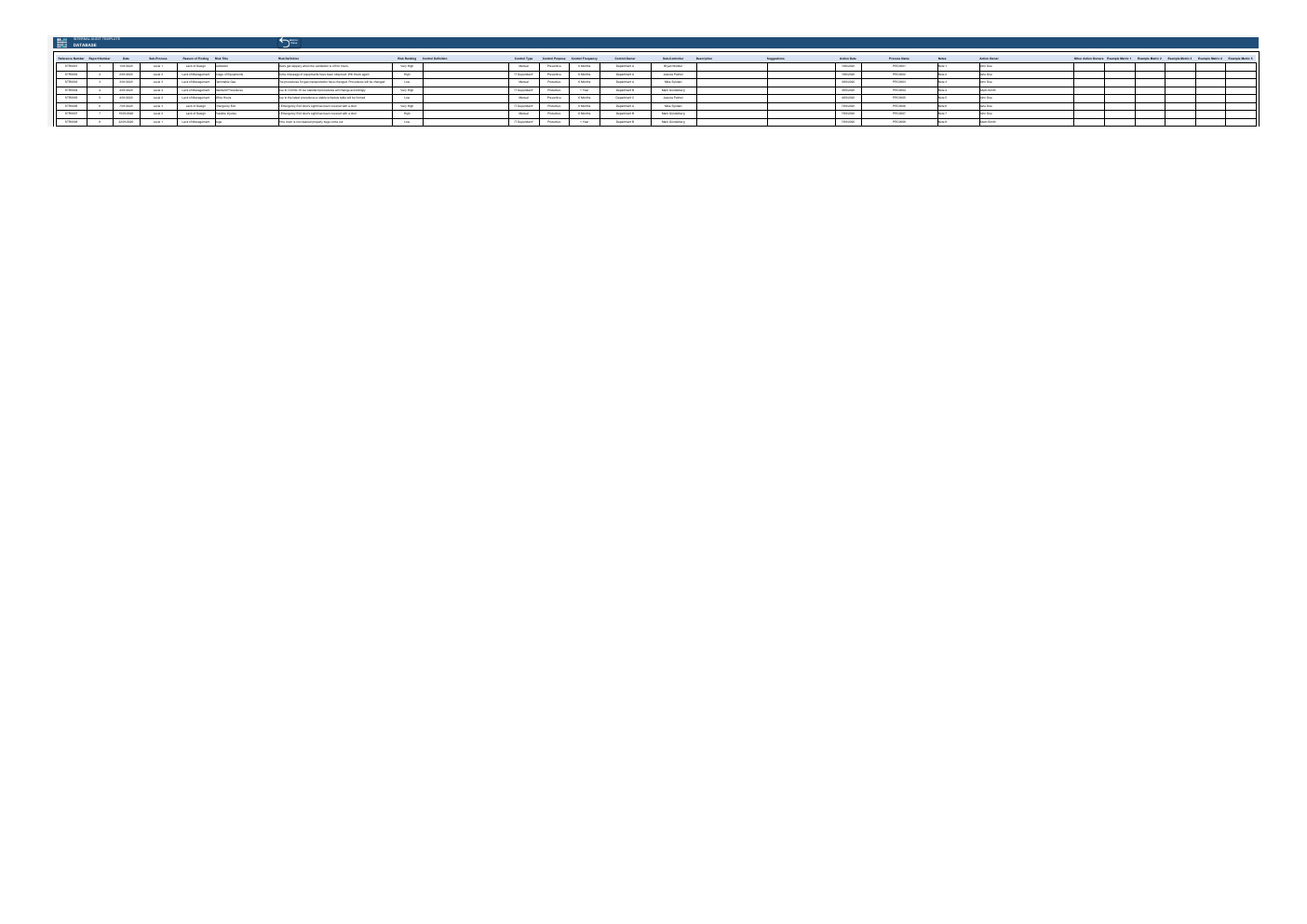 Internal Audit Excel Template workbook preview 4