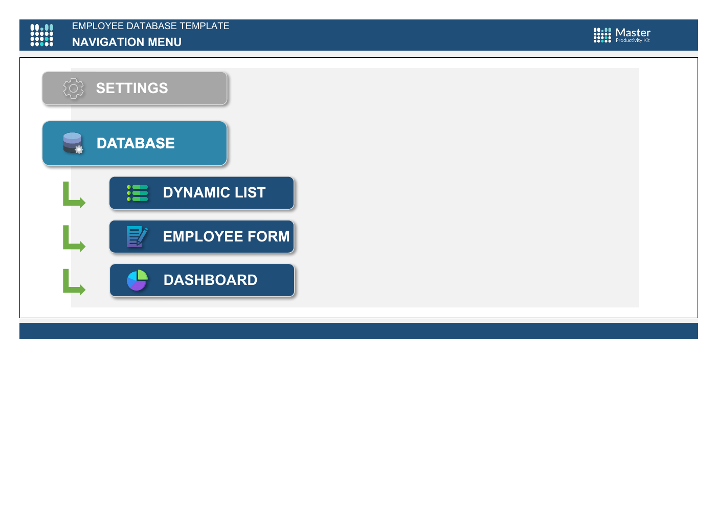 Automated Employee Database Excel Template workbook preview 2