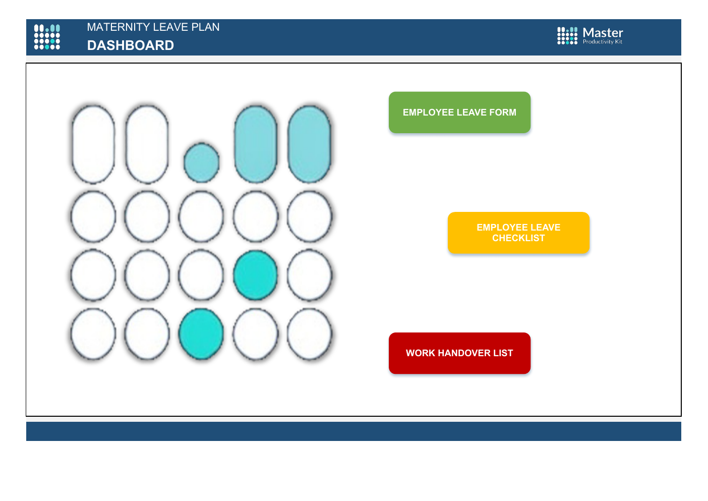 Maternity Leave Plan Excel Template workbook preview