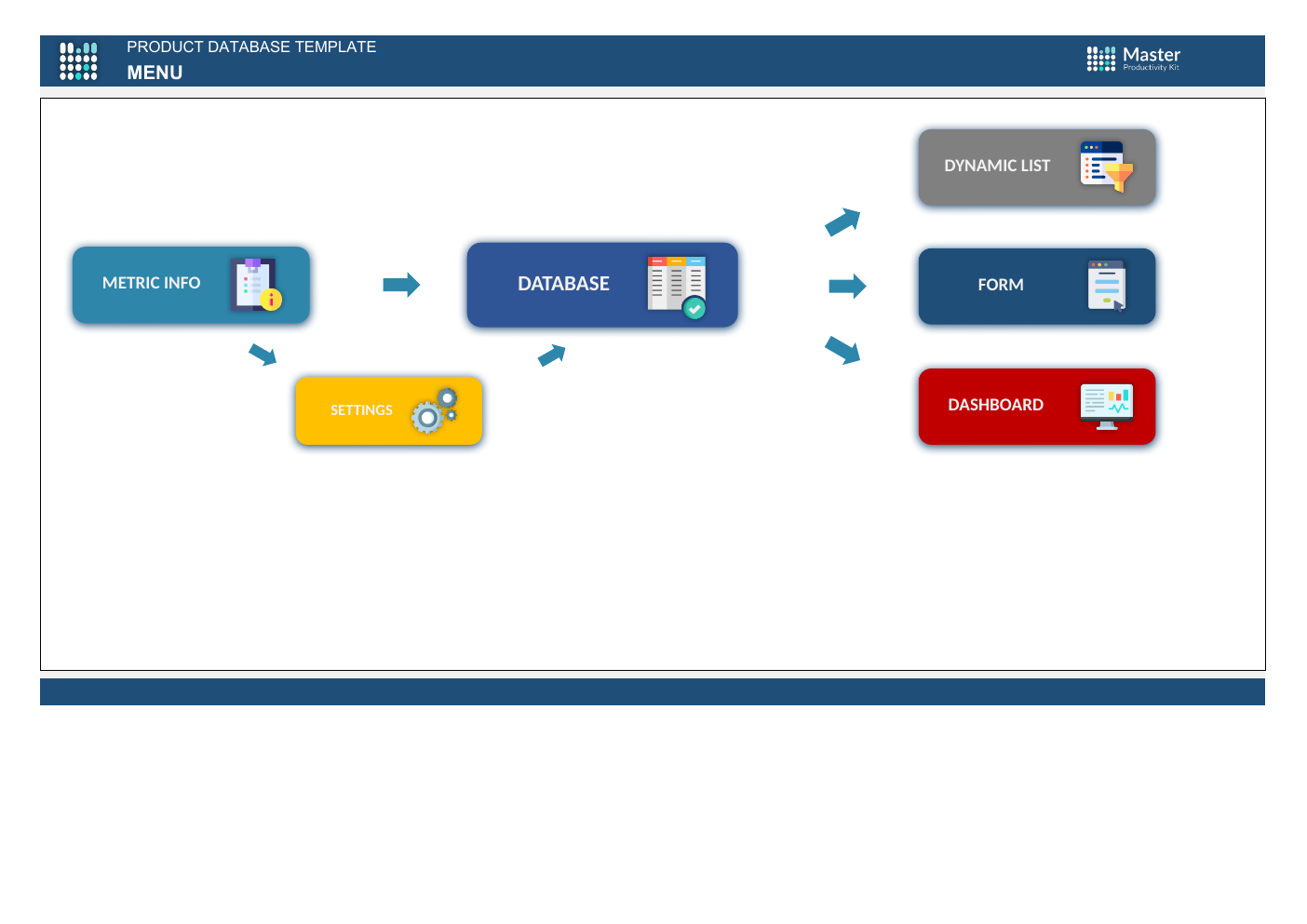 Excel Product Database Template workbook preview 2