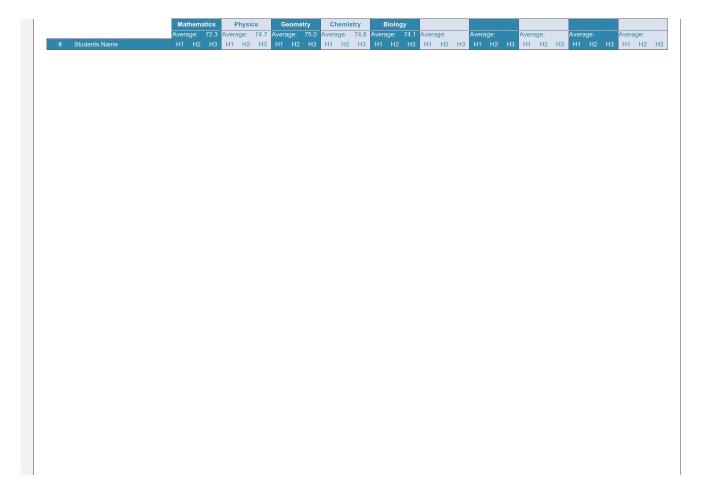 Excel Teacher Lesson Plan Template workbook preview 6