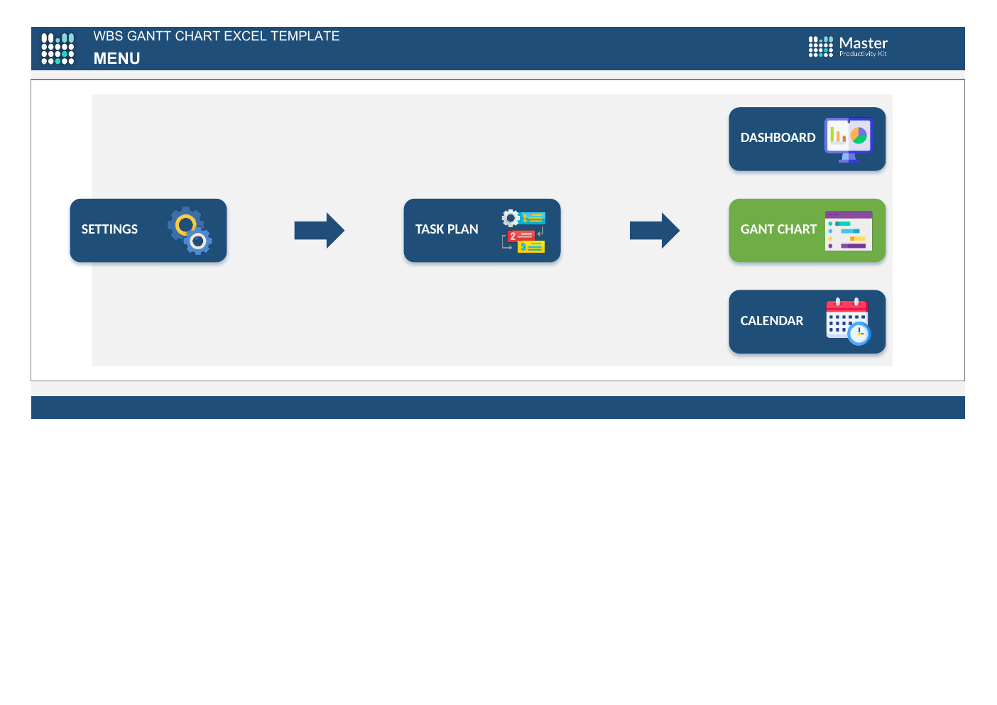 Excel WBS Gantt Chart Template workbook preview 2