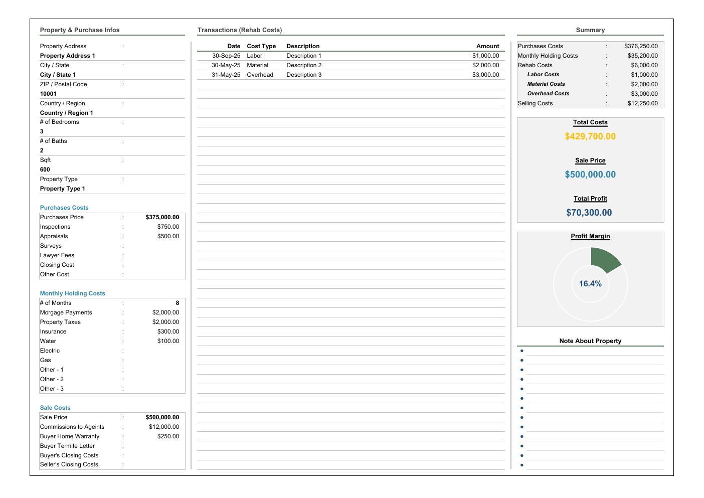 Flipping Template for Excel workbook preview